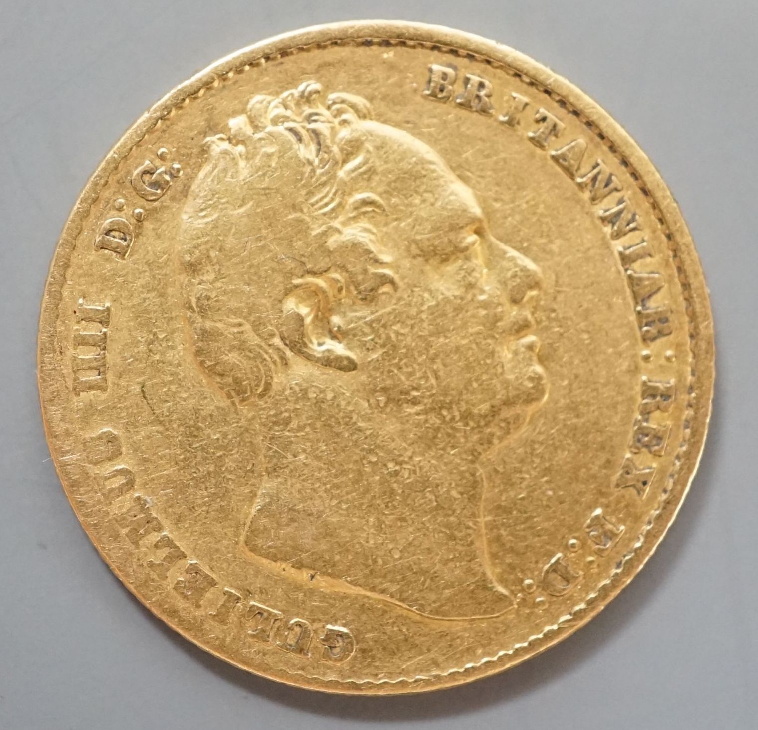 A William IV gold sovereign, 1832, F.